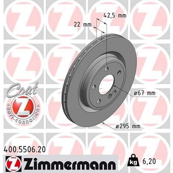 Brake Disc - Standard/Coated,400.5506.20